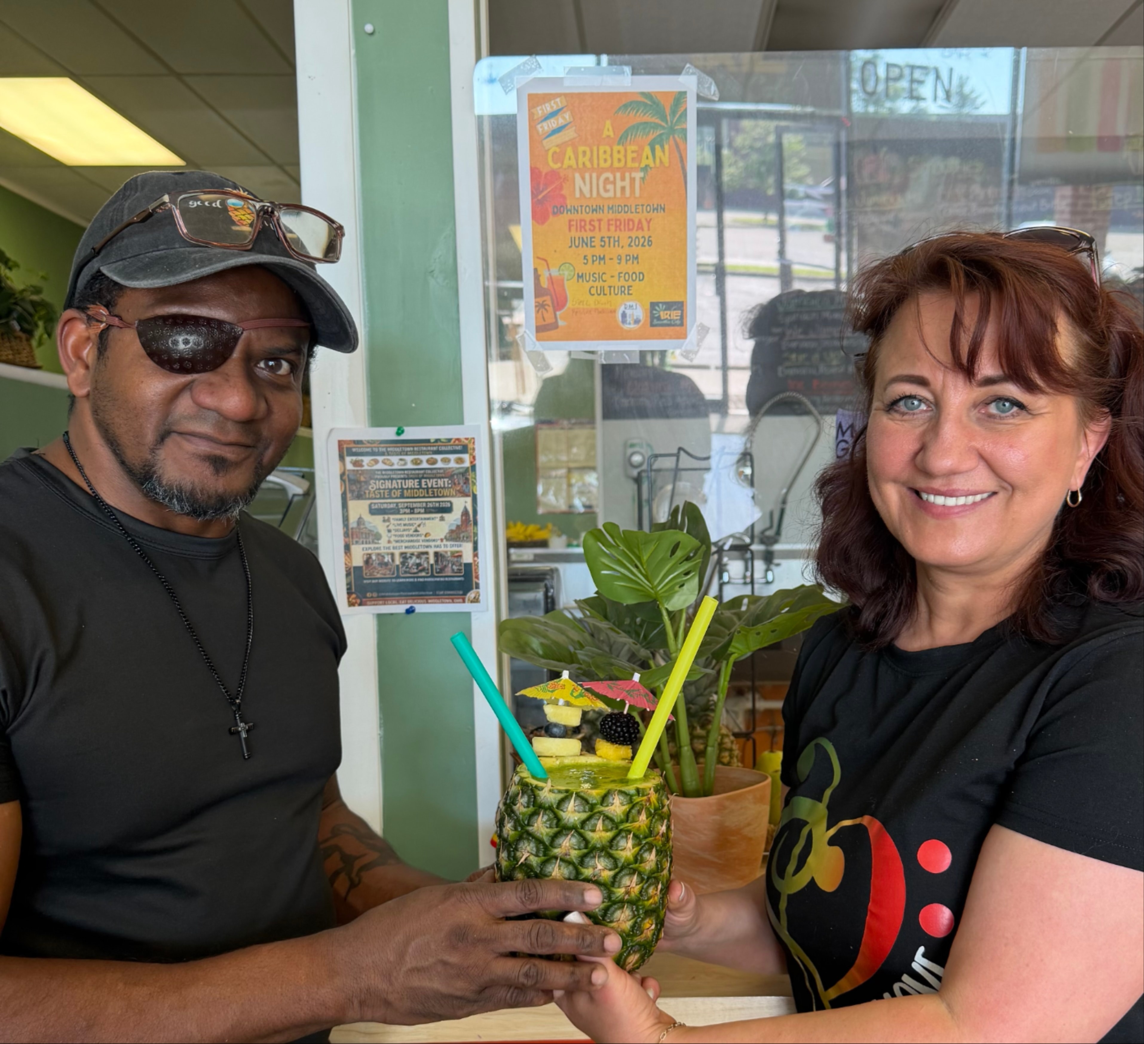 Peter and Irina, founders of Irie Smoothie Café